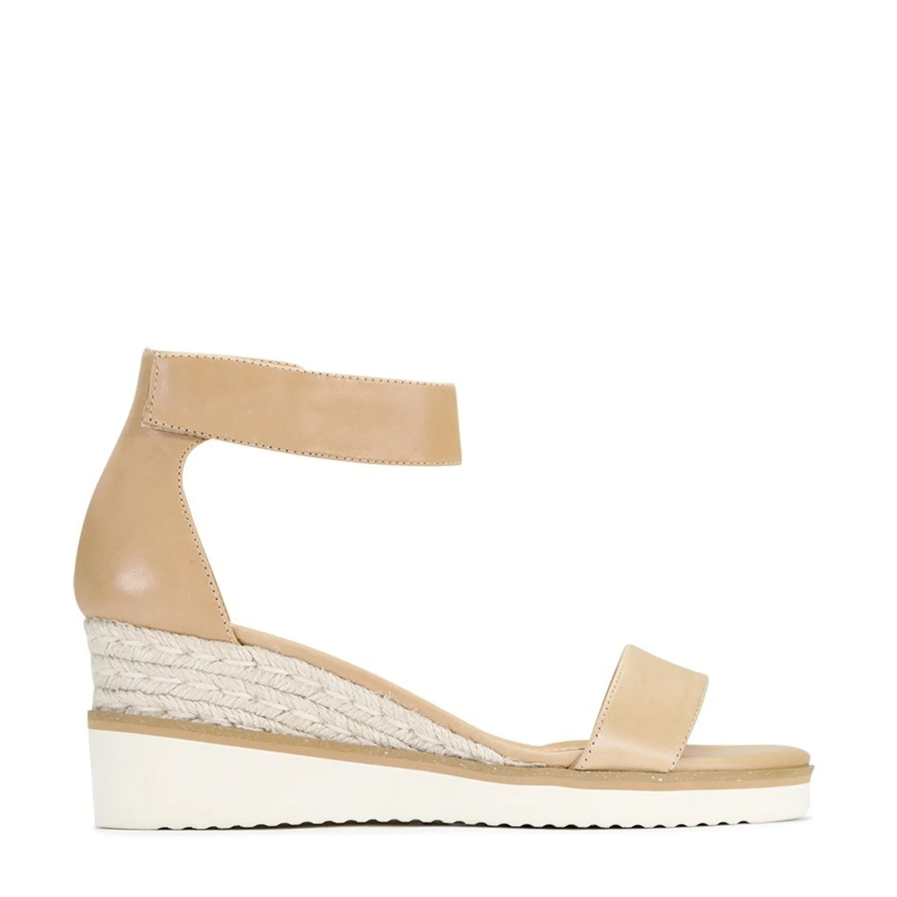 BEQUEME LEDER-ESPARDRILES SANDALEN