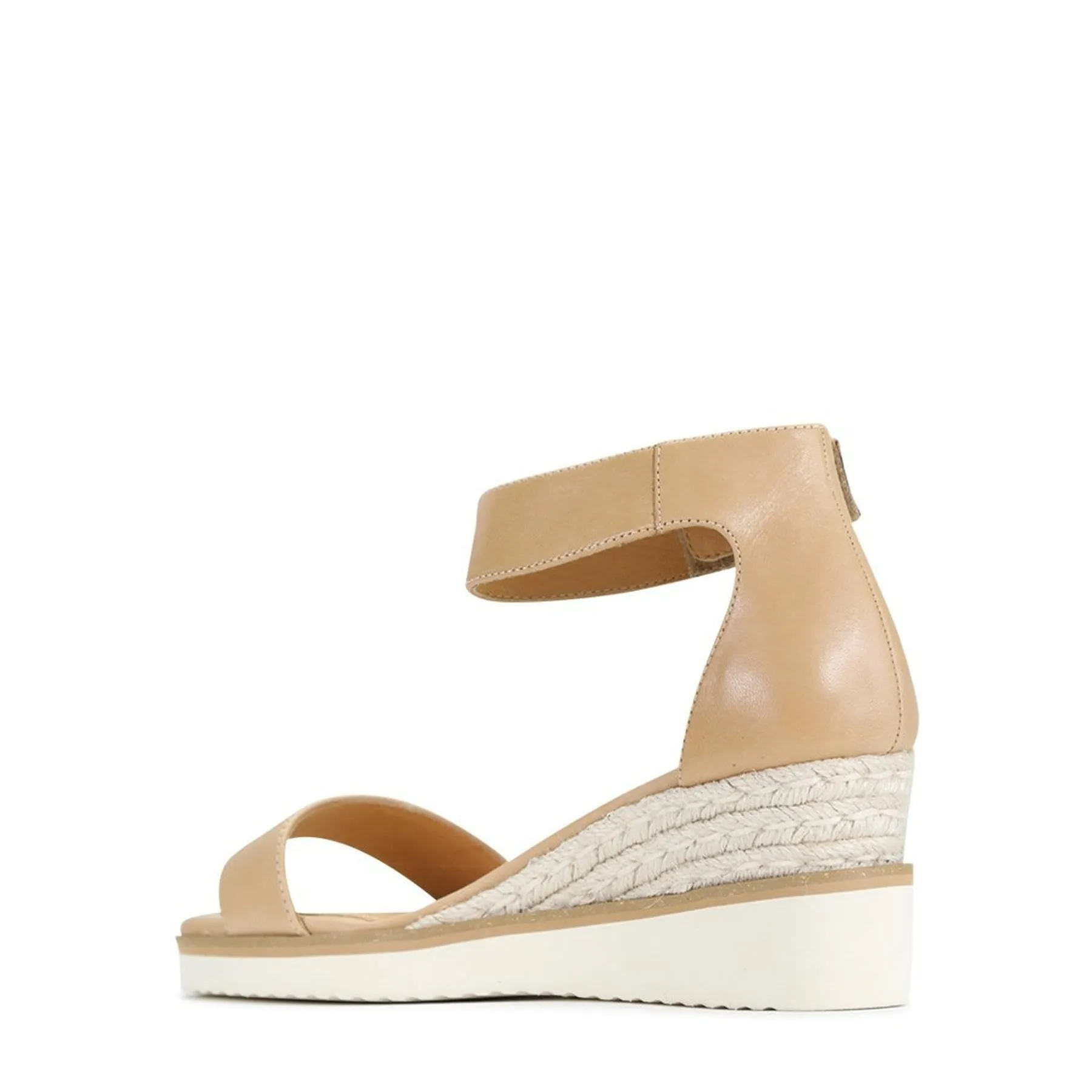 BEQUEME LEDER-ESPARDRILES SANDALEN
