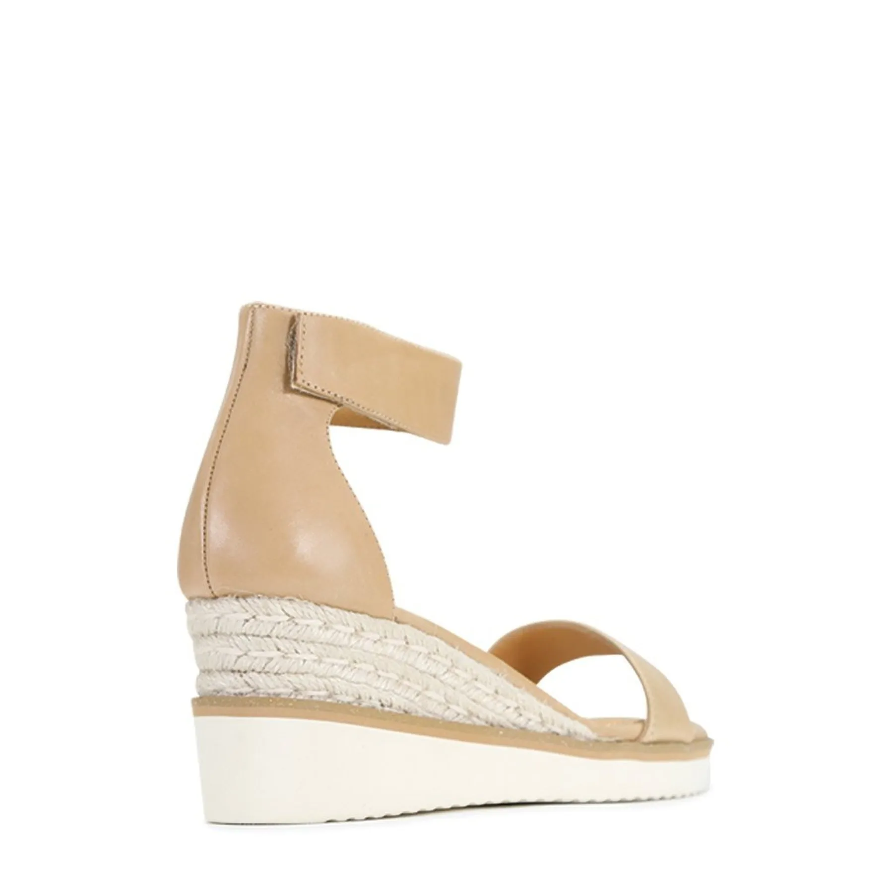 BEQUEME LEDER-ESPARDRILES SANDALEN