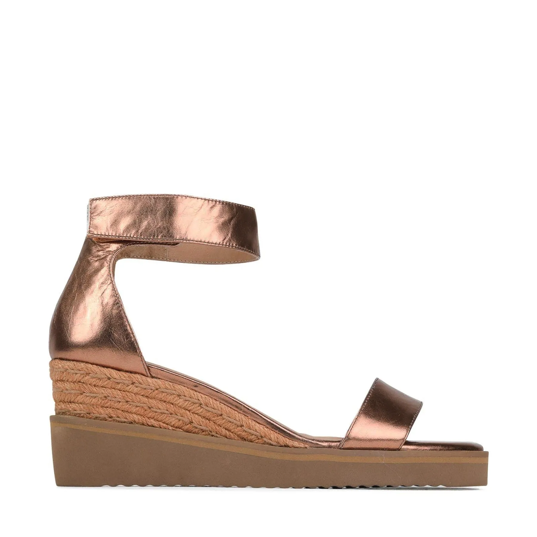 BEQUEME LEDER-ESPARDRILES SANDALEN