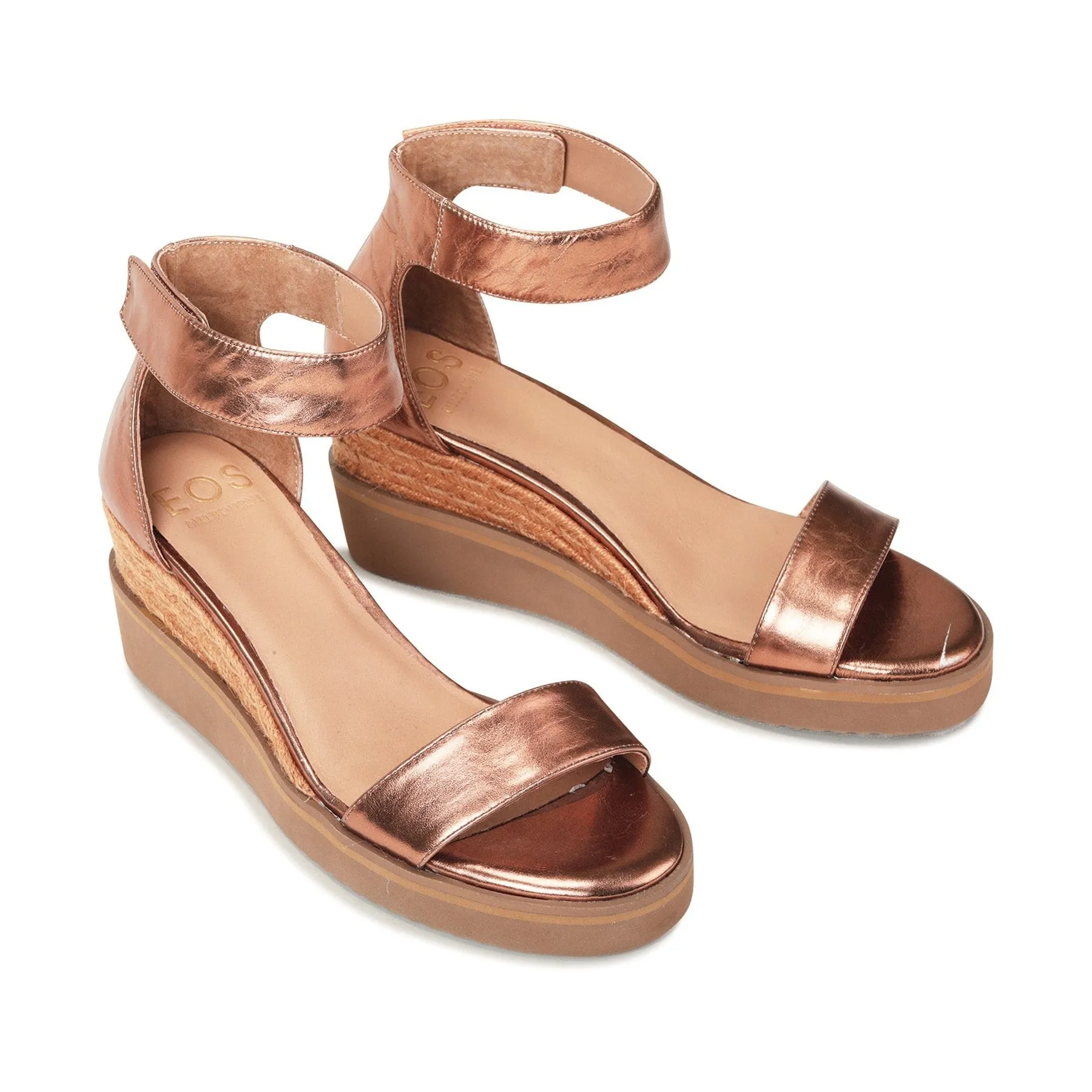 BEQUEME LEDER-ESPARDRILES SANDALEN