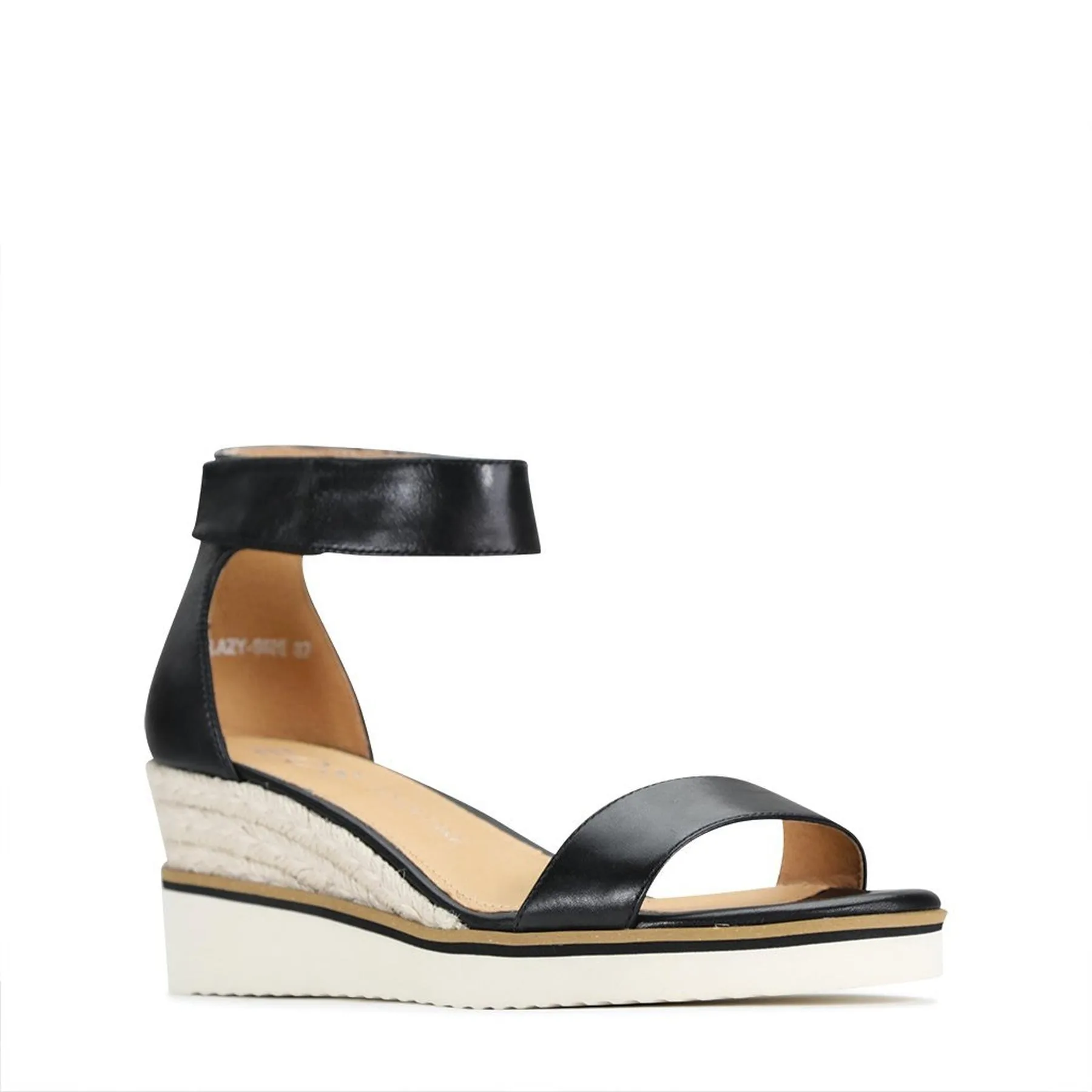 BEQUEME LEDER-ESPARDRILES SANDALEN