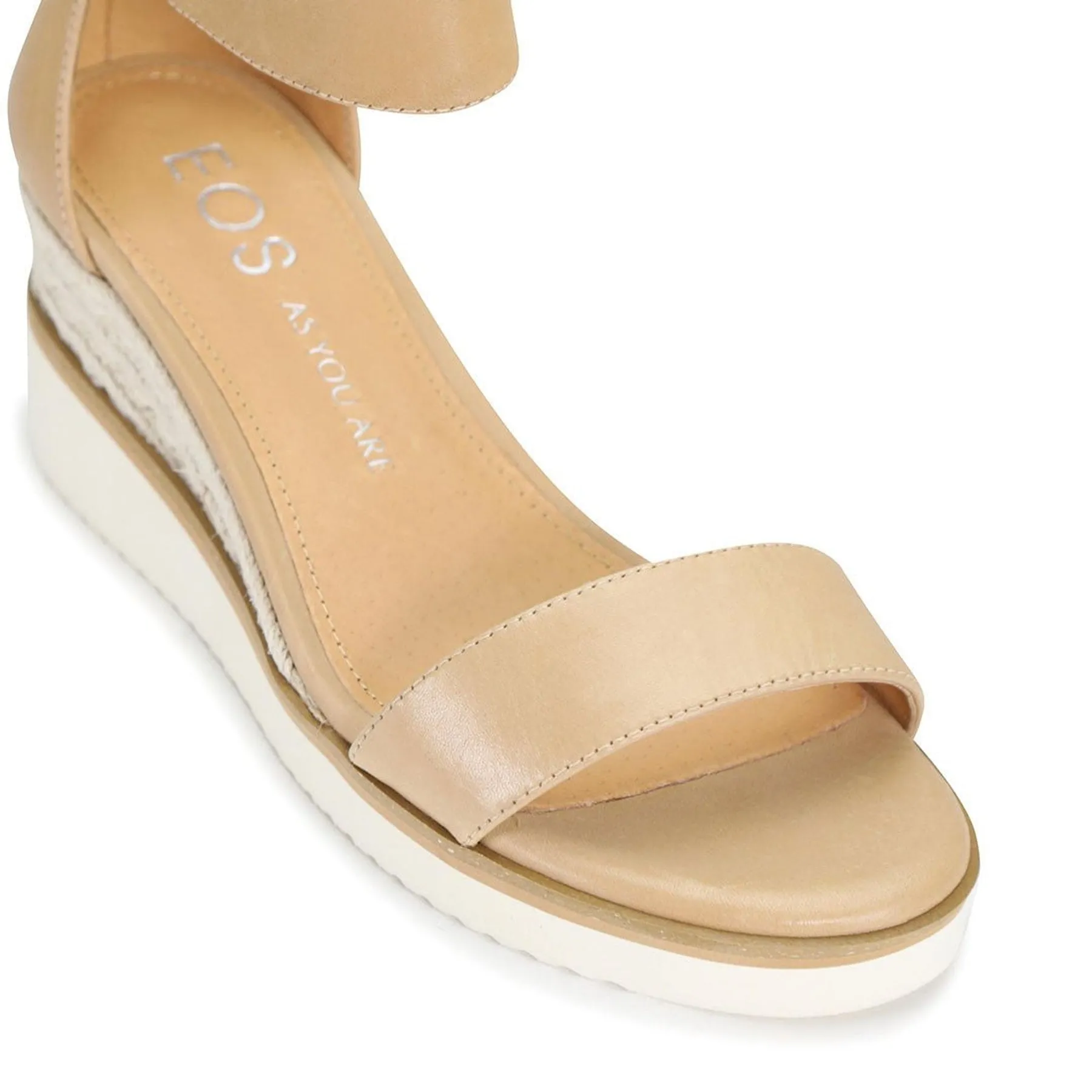 BEQUEME LEDER-ESPARDRILES SANDALEN