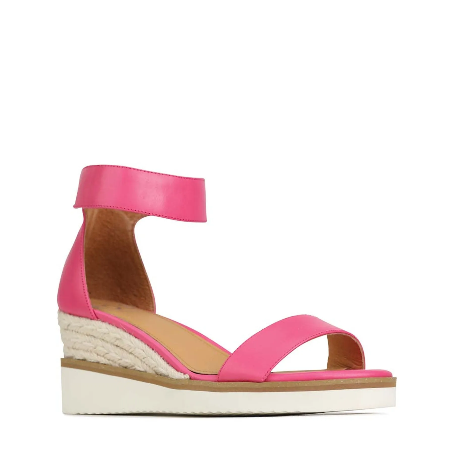 BEQUEME LEDER-ESPARDRILES SANDALEN