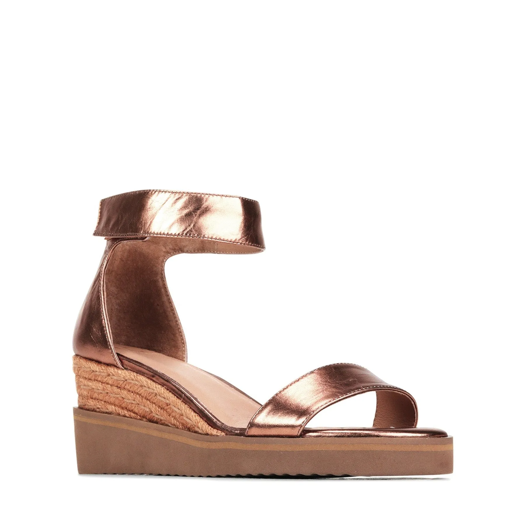BEQUEME LEDER-ESPARDRILES SANDALEN