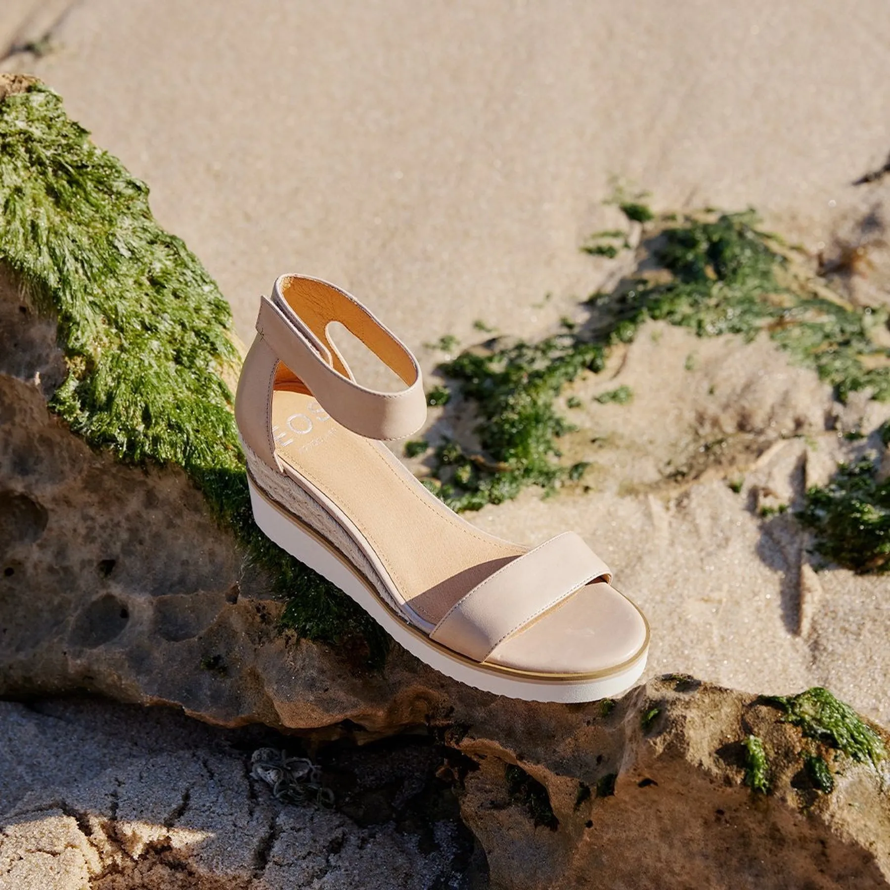 BEQUEME LEDER-ESPARDRILES SANDALEN