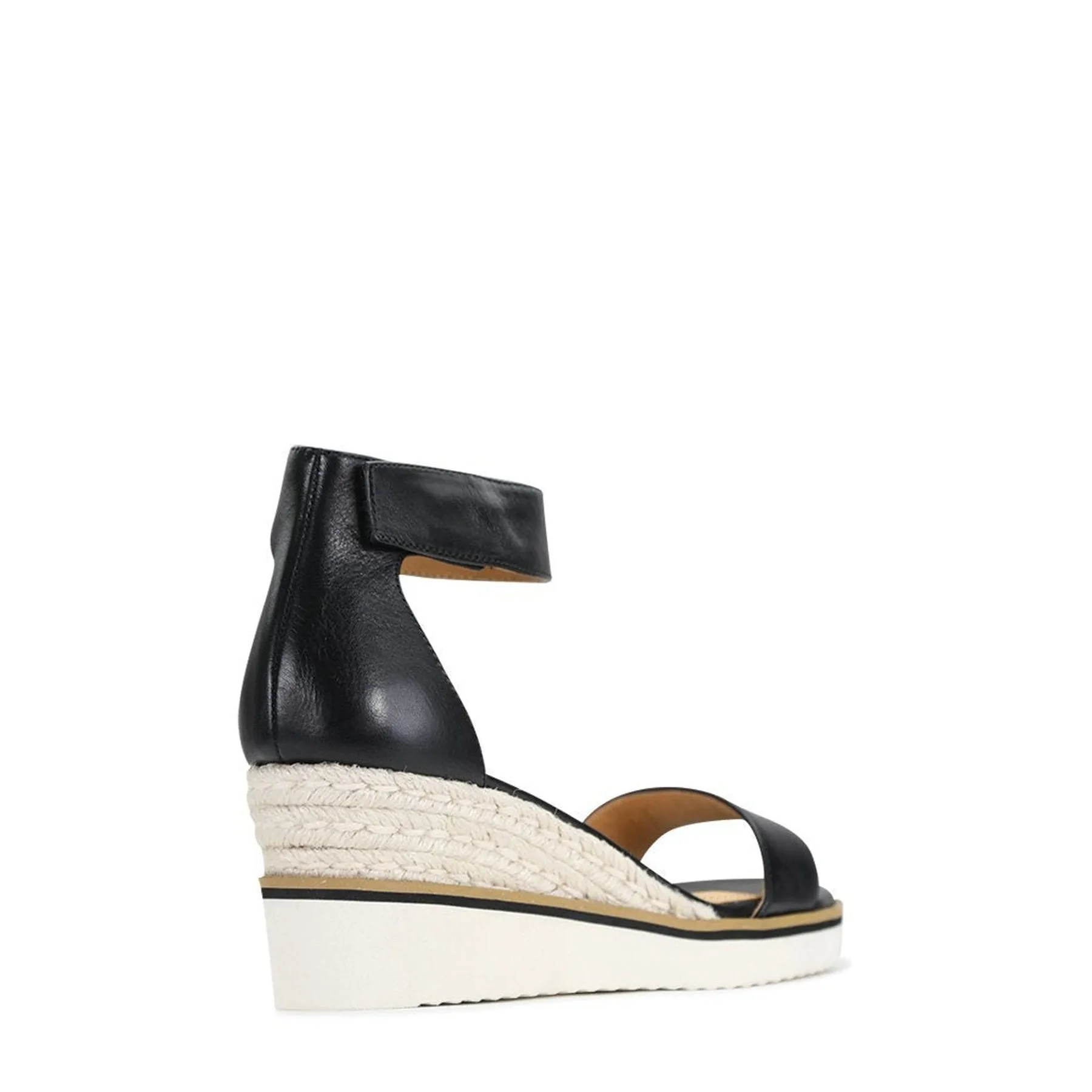 BEQUEME LEDER-ESPARDRILES SANDALEN
