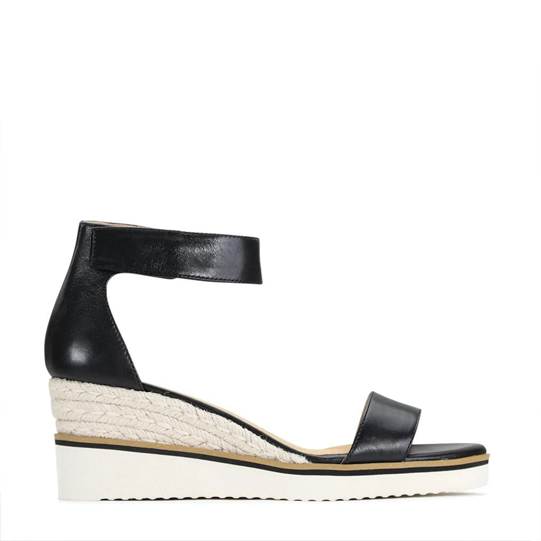 BEQUEME LEDER-ESPARDRILES SANDALEN