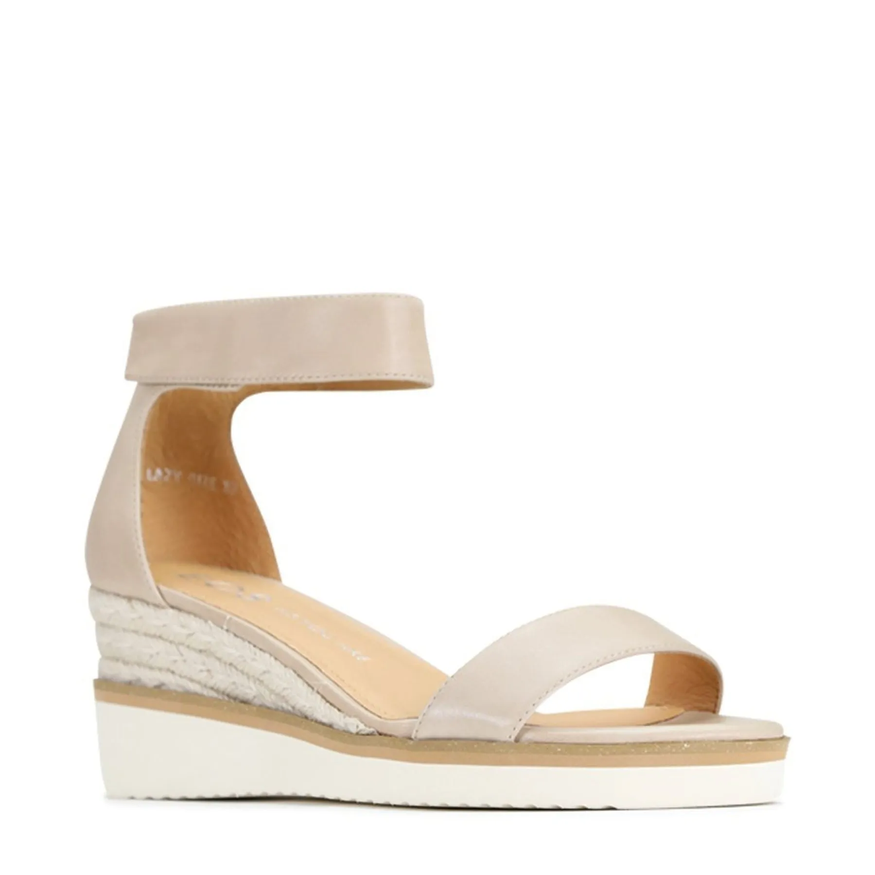 BEQUEME LEDER-ESPARDRILES SANDALEN