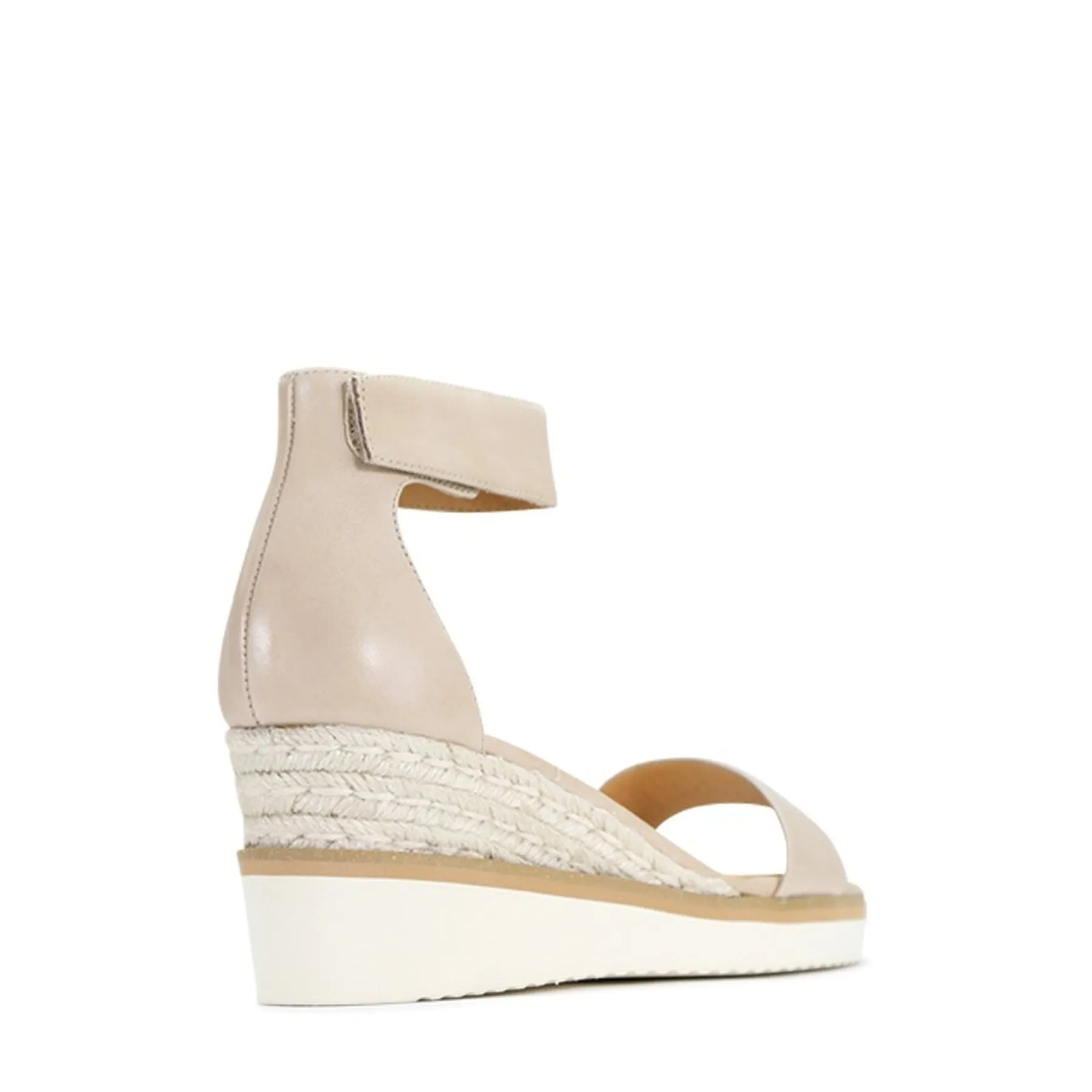 BEQUEME LEDER-ESPARDRILES SANDALEN