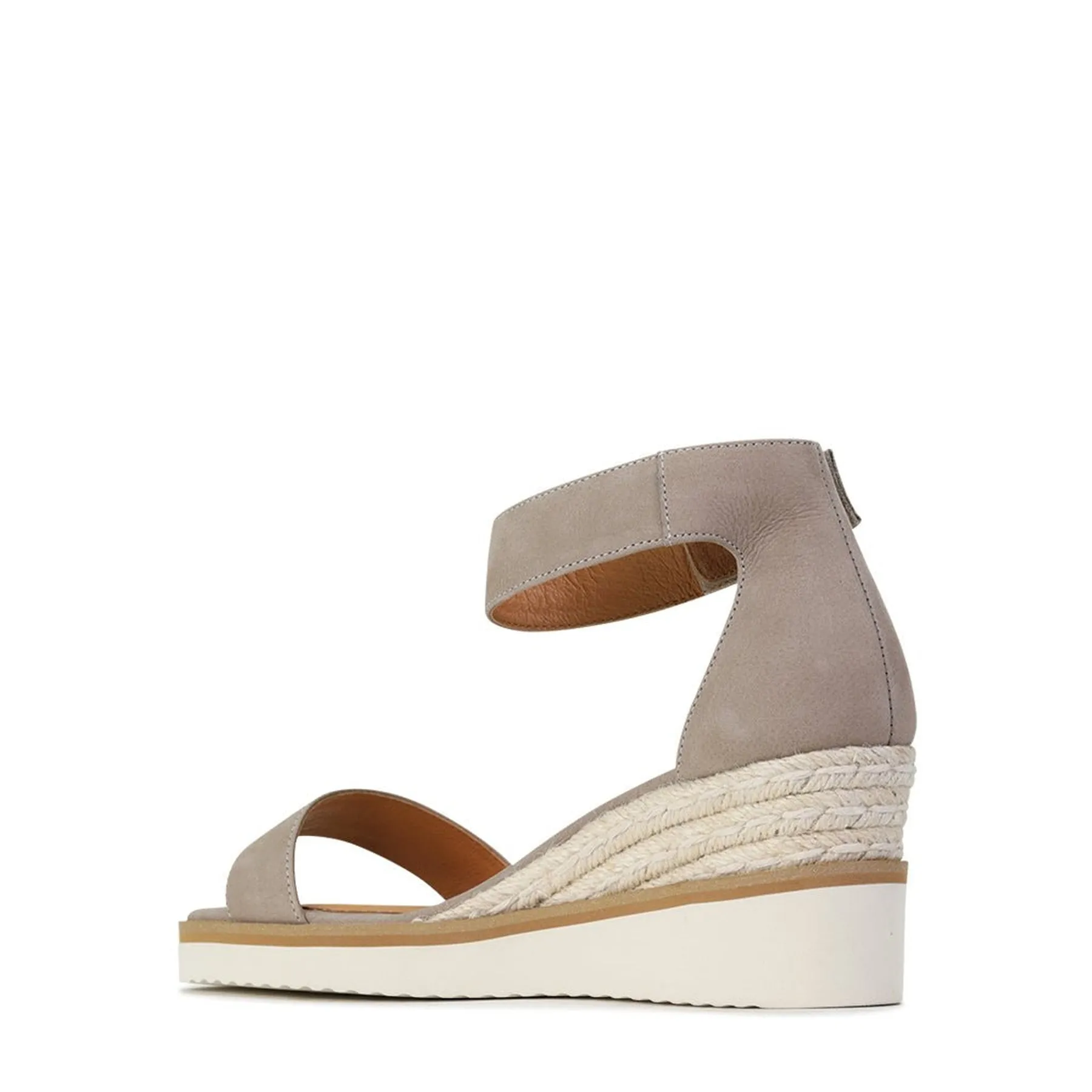 BEQUEME LEDER-ESPARDRILES SANDALEN