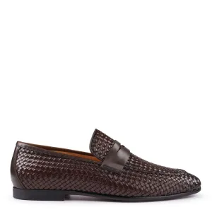 Lima Braune Gewebte Loafers