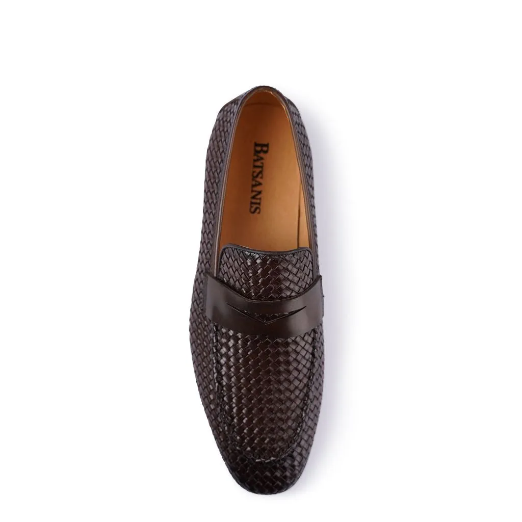 Lima Braune Gewebte Loafers