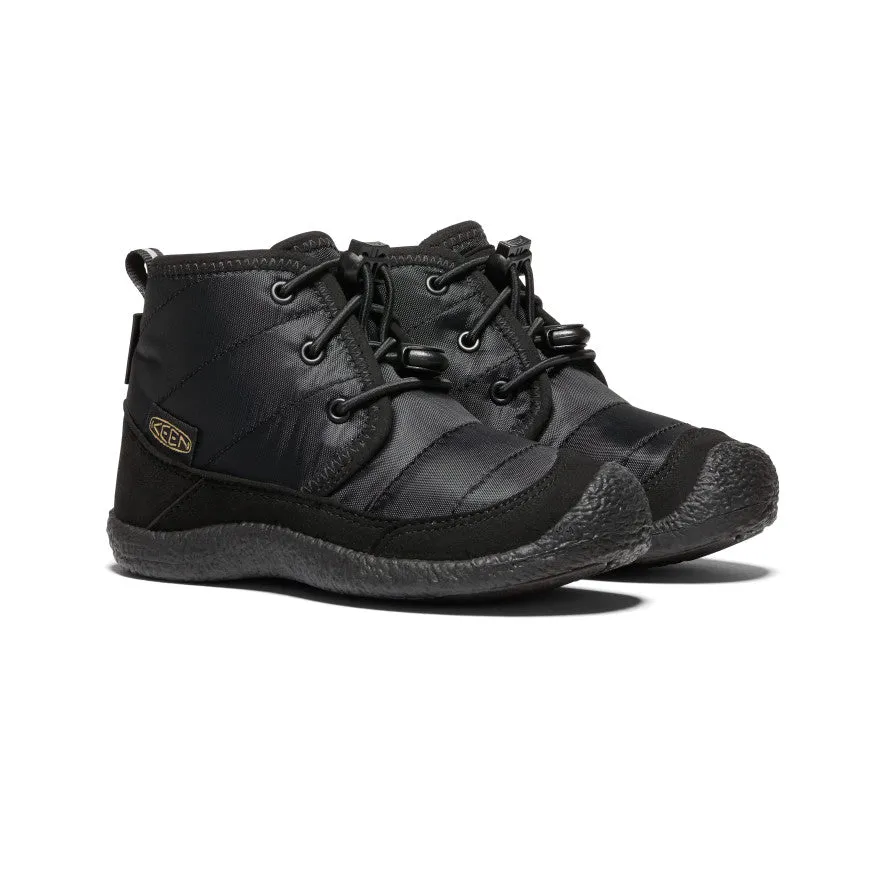 Little Kids' Howser II wasserdichte Chukka | Schwarz/Schwarz