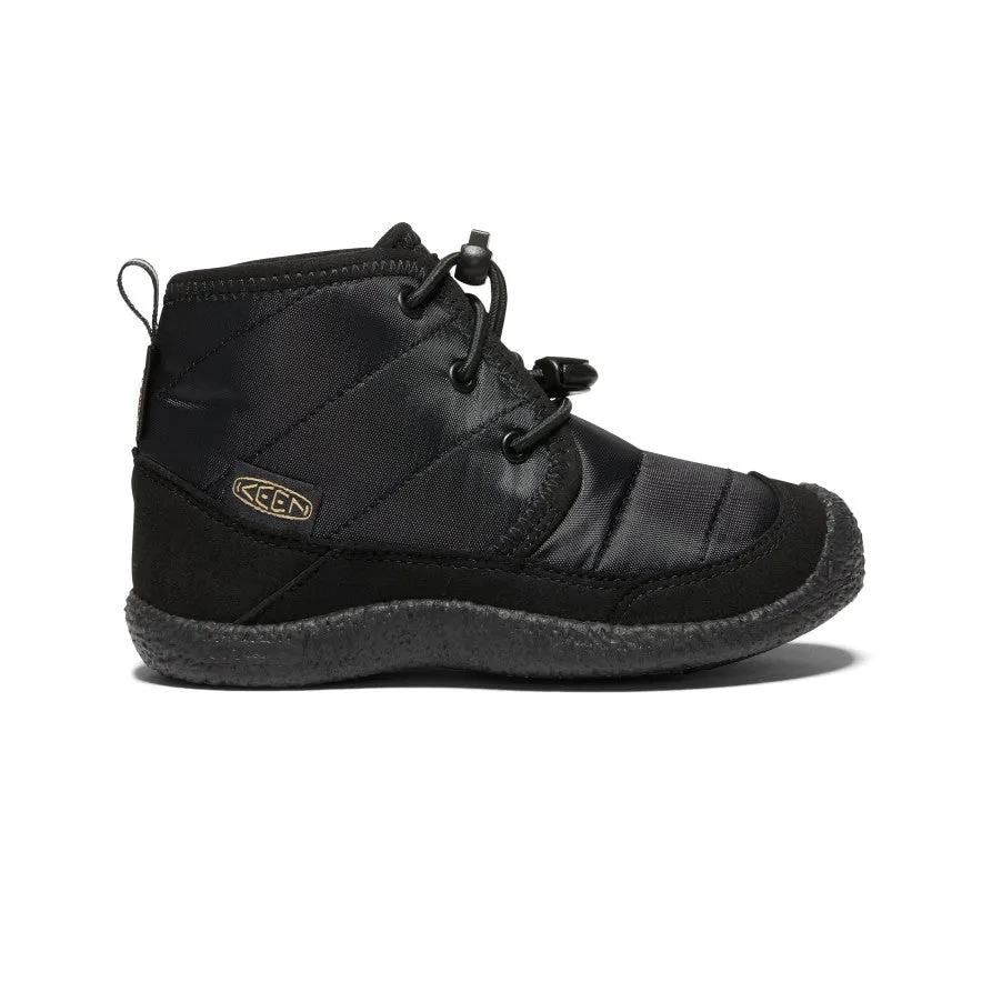 Little Kids' Howser II wasserdichte Chukka | Schwarz/Schwarz