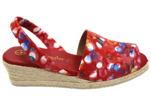 Lola Canales Solute Damen Spanische Ledere Keil-Espadrilles Sandalen Lola Canales Schuhe
