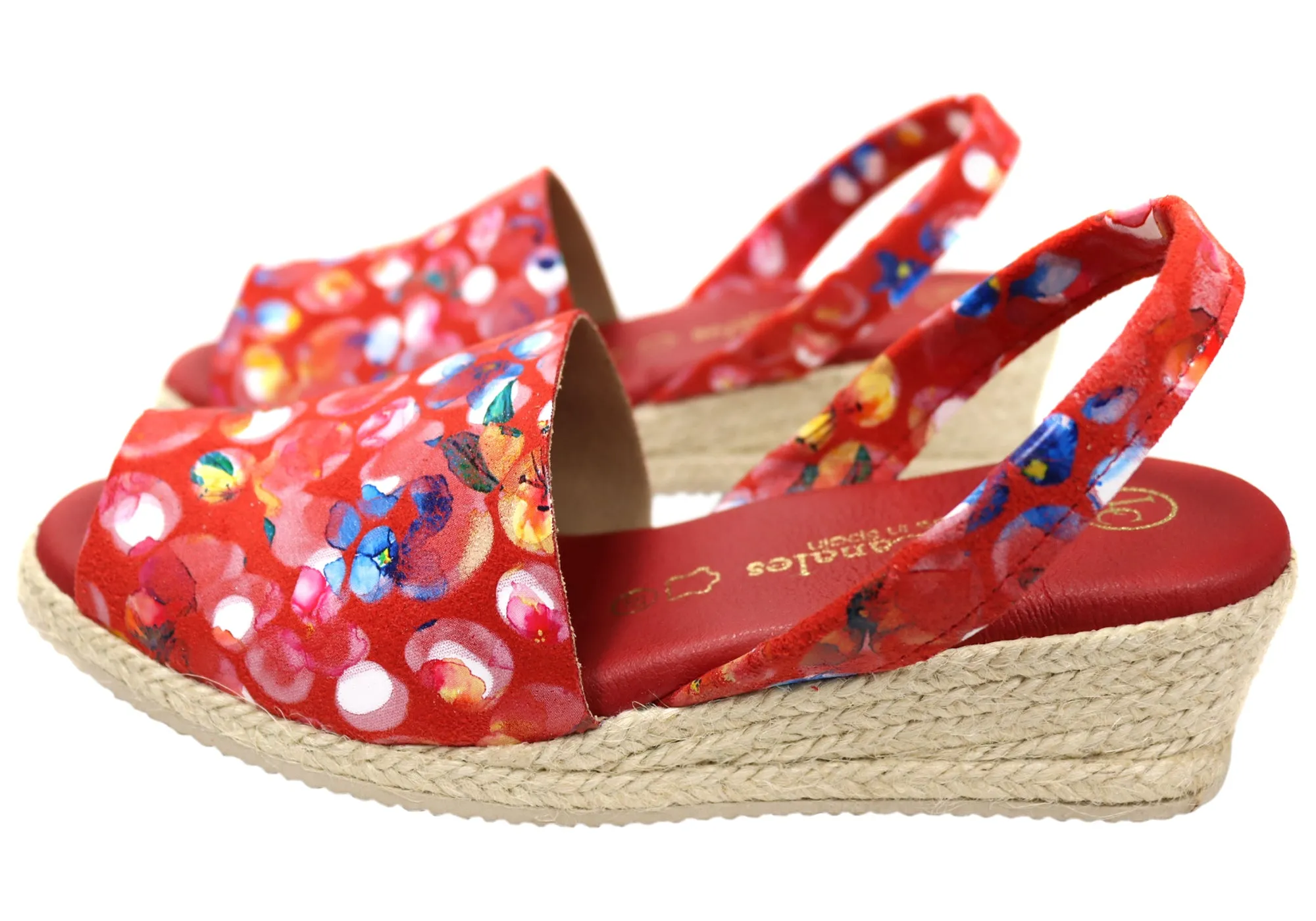 Lola Canales Solute Damen Spanische Ledere Keil-Espadrilles Sandalen Lola Canales Schuhe
