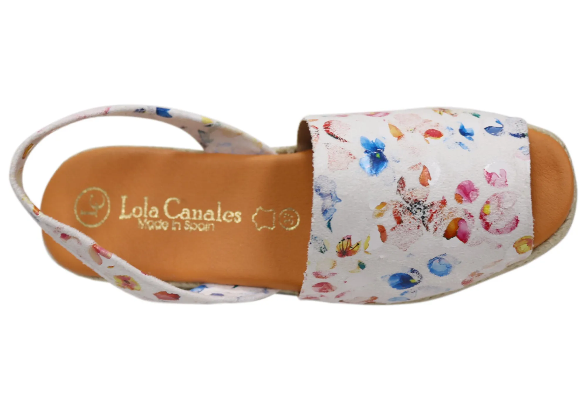 Lola Canales Solute Damen Spanische Ledere Keil-Espadrilles Sandalen Lola Canales Schuhe