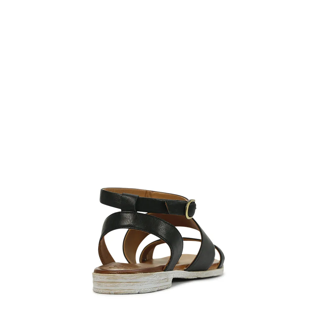Loui Leder-Sandalen mit Knöchelriemen