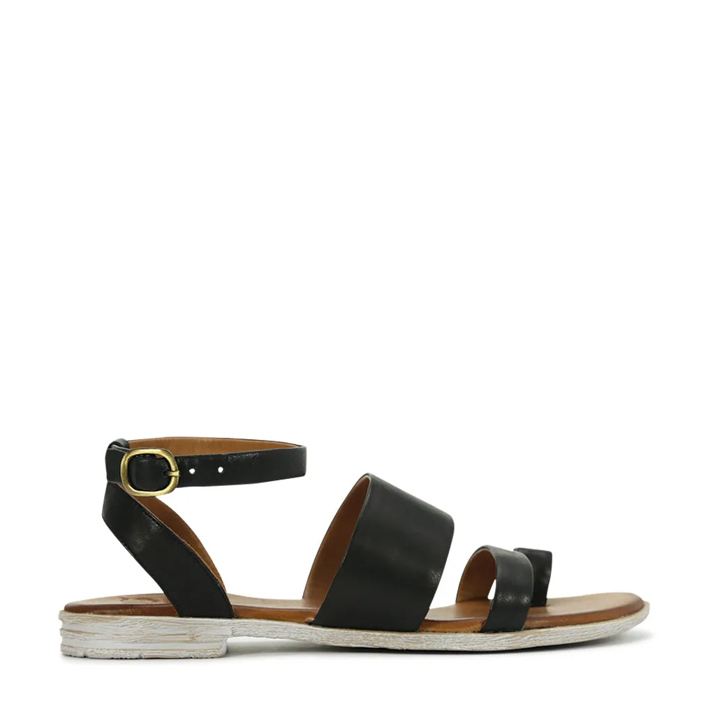 Loui Leder-Sandalen mit Knöchelriemen