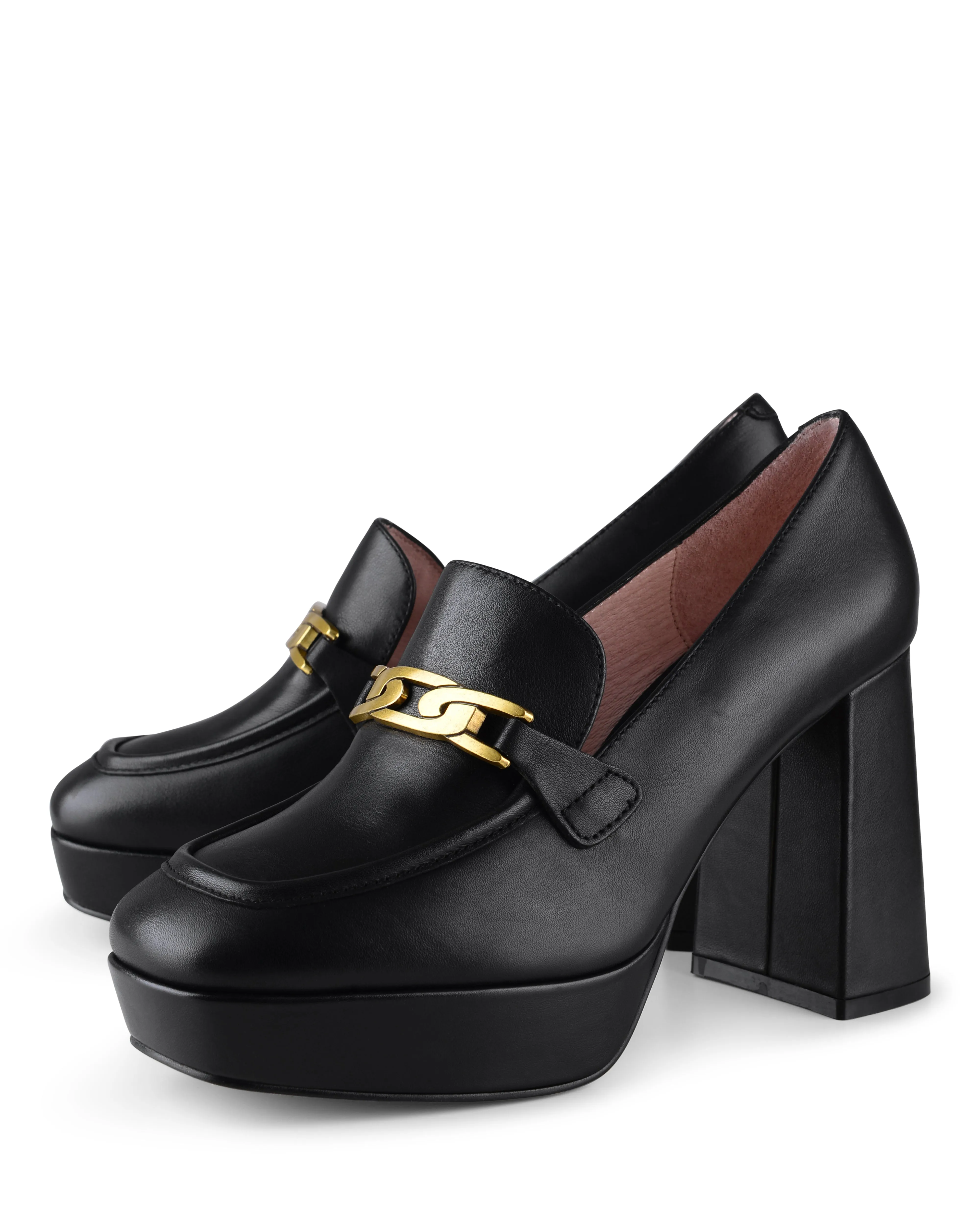 Lulu Black Waxy Leder