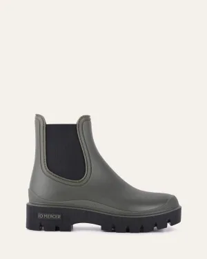 MAEVA FLACHER KNÖCHELSTIEFEL KHAKI GUMMI