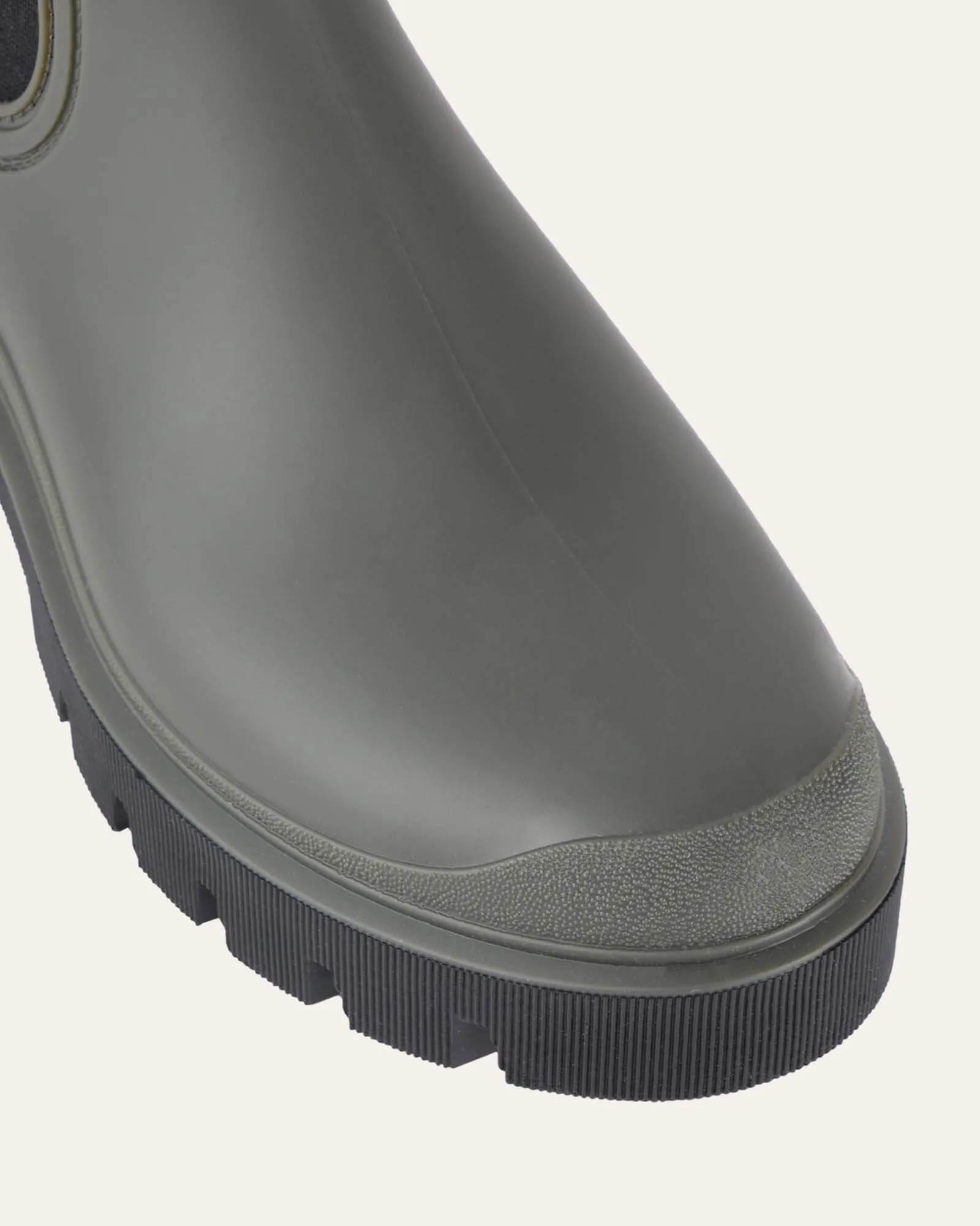 MAEVA FLACHER KNÖCHELSTIEFEL KHAKI GUMMI