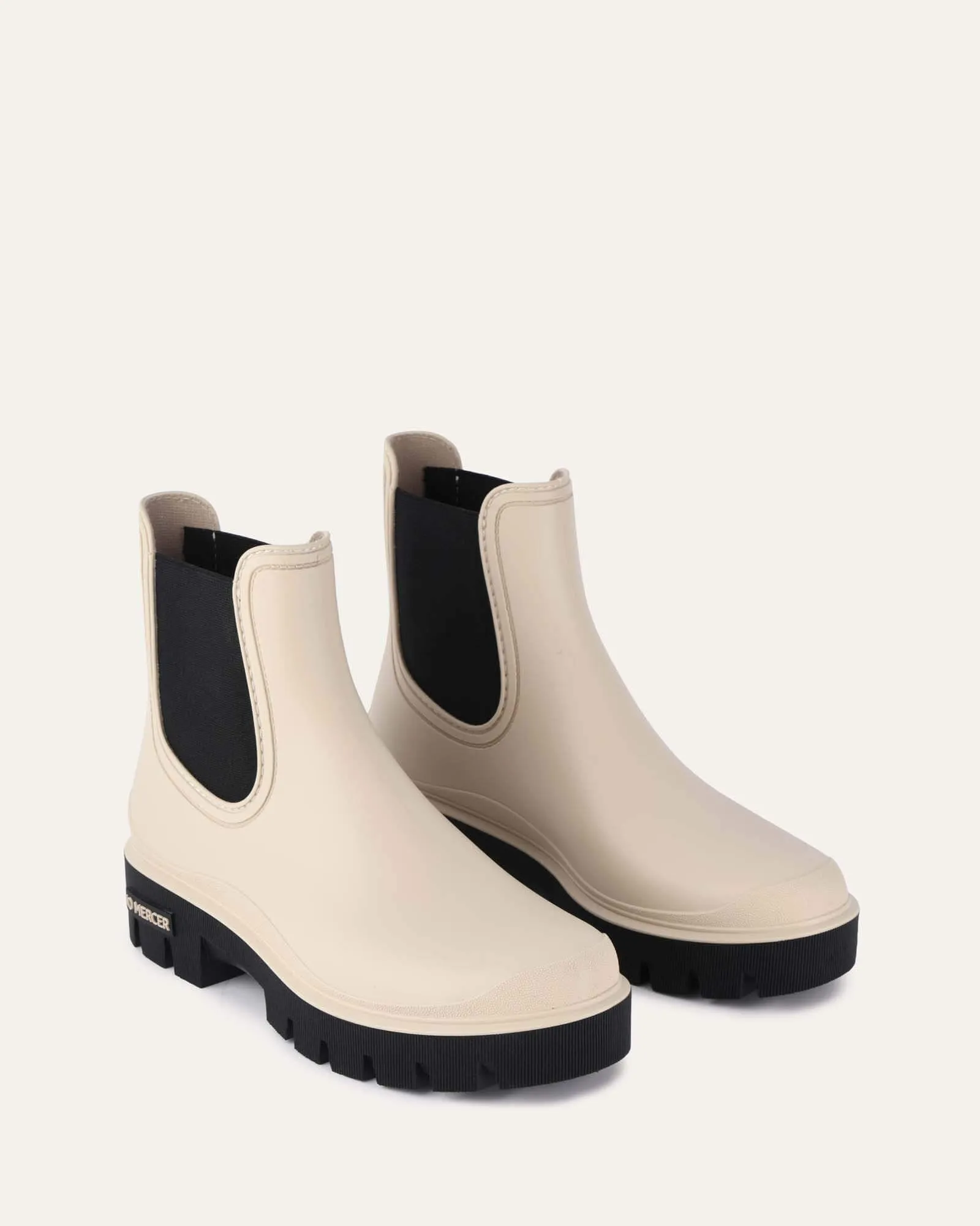 MAEVA FLACHER KNÖCHELSTIEFEL SAND GUMMI