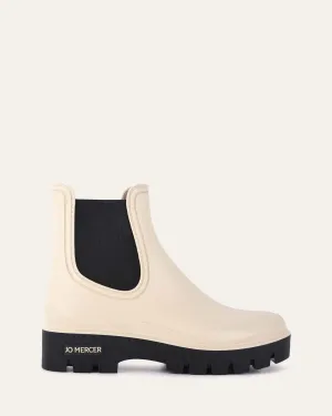 MAEVA FLACHER KNÖCHELSTIEFEL SAND GUMMI