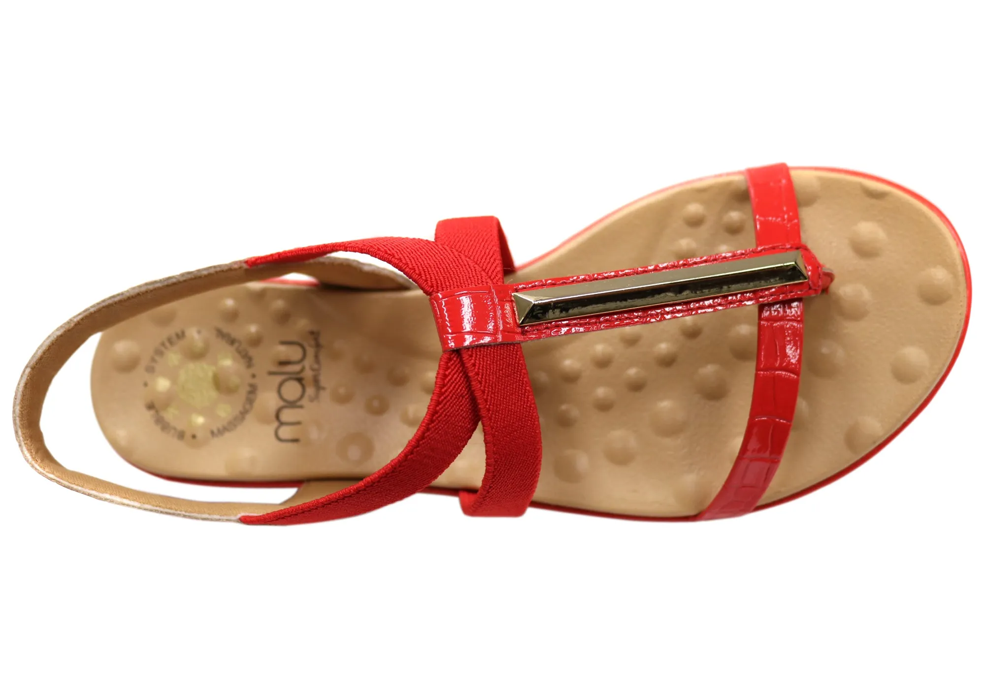Malu Supercomfort Jodie Damen Bequeme Sandalen Hergestellt in Brasilien Malu Supercomfort Schuhe