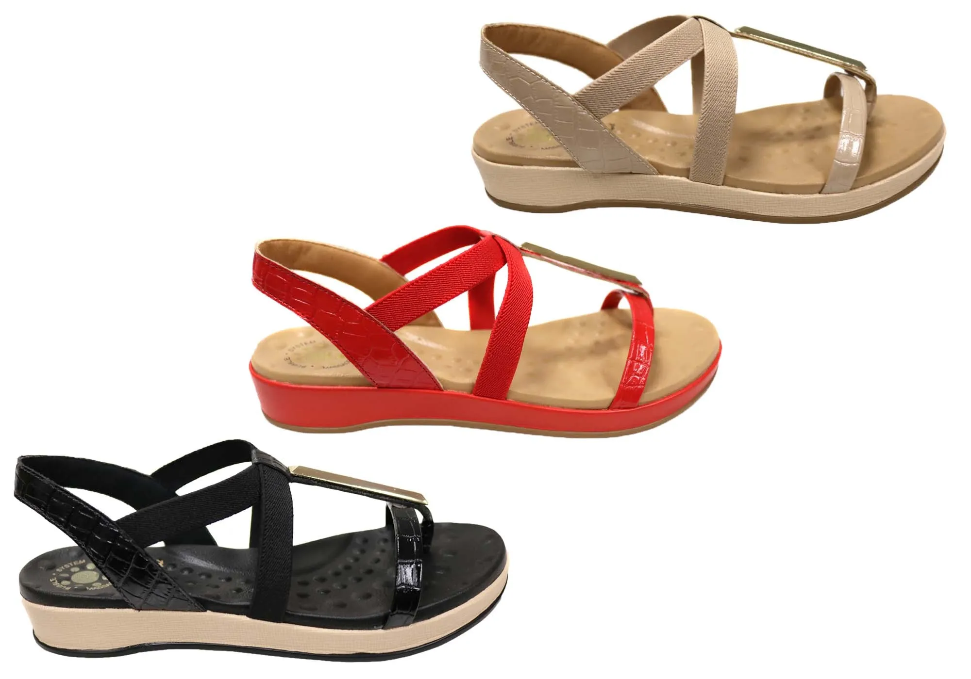 Malu Supercomfort Jodie Damen Bequeme Sandalen Hergestellt in Brasilien Malu Supercomfort Schuhe
