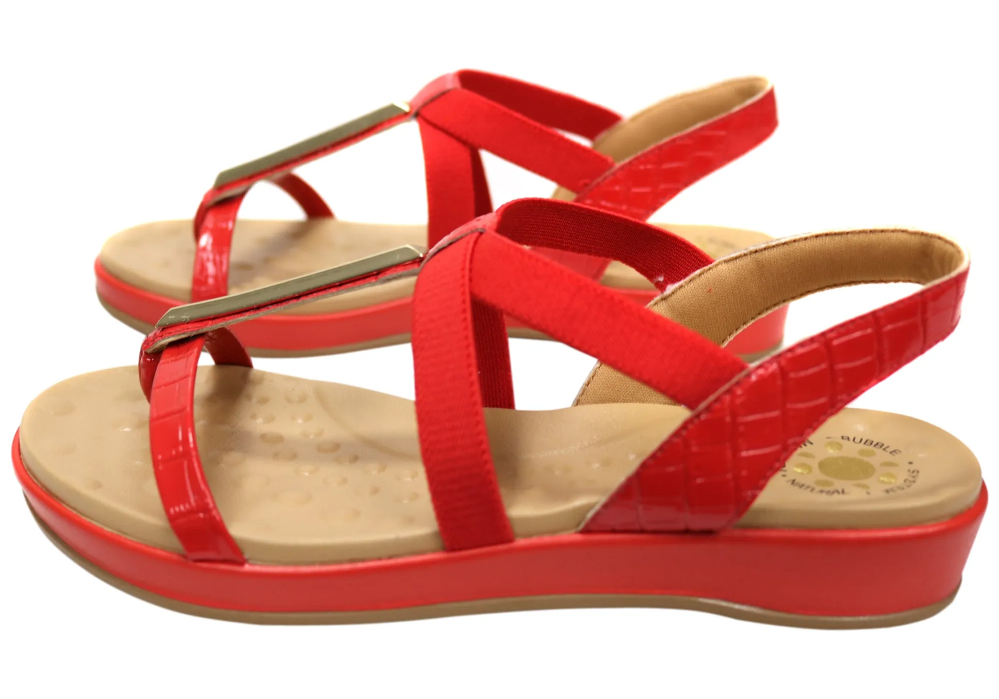 Malu Supercomfort Jodie Damen Bequeme Sandalen Hergestellt in Brasilien Malu Supercomfort Schuhe