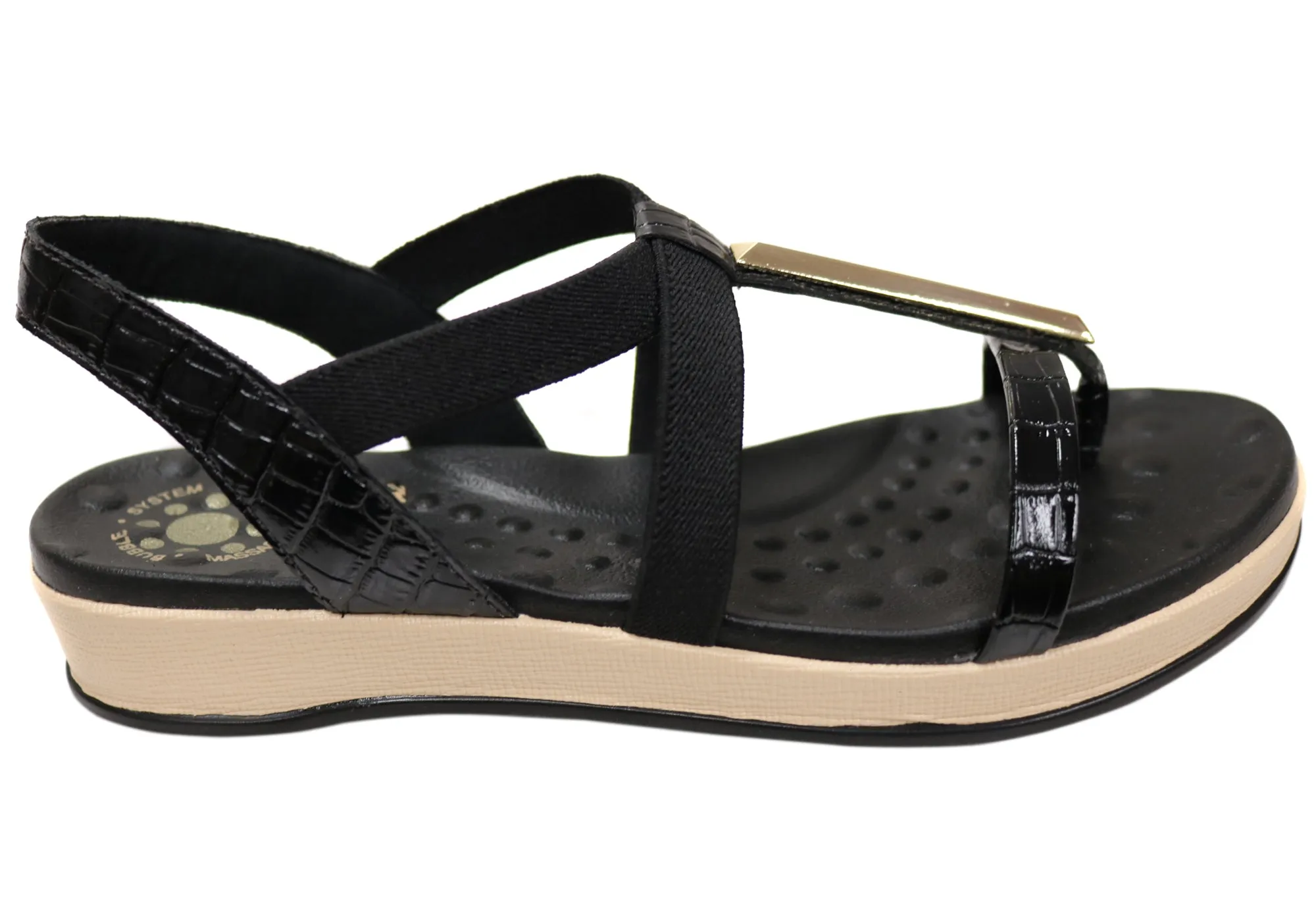 Malu Supercomfort Jodie Damen Bequeme Sandalen Hergestellt in Brasilien Malu Supercomfort Schuhe