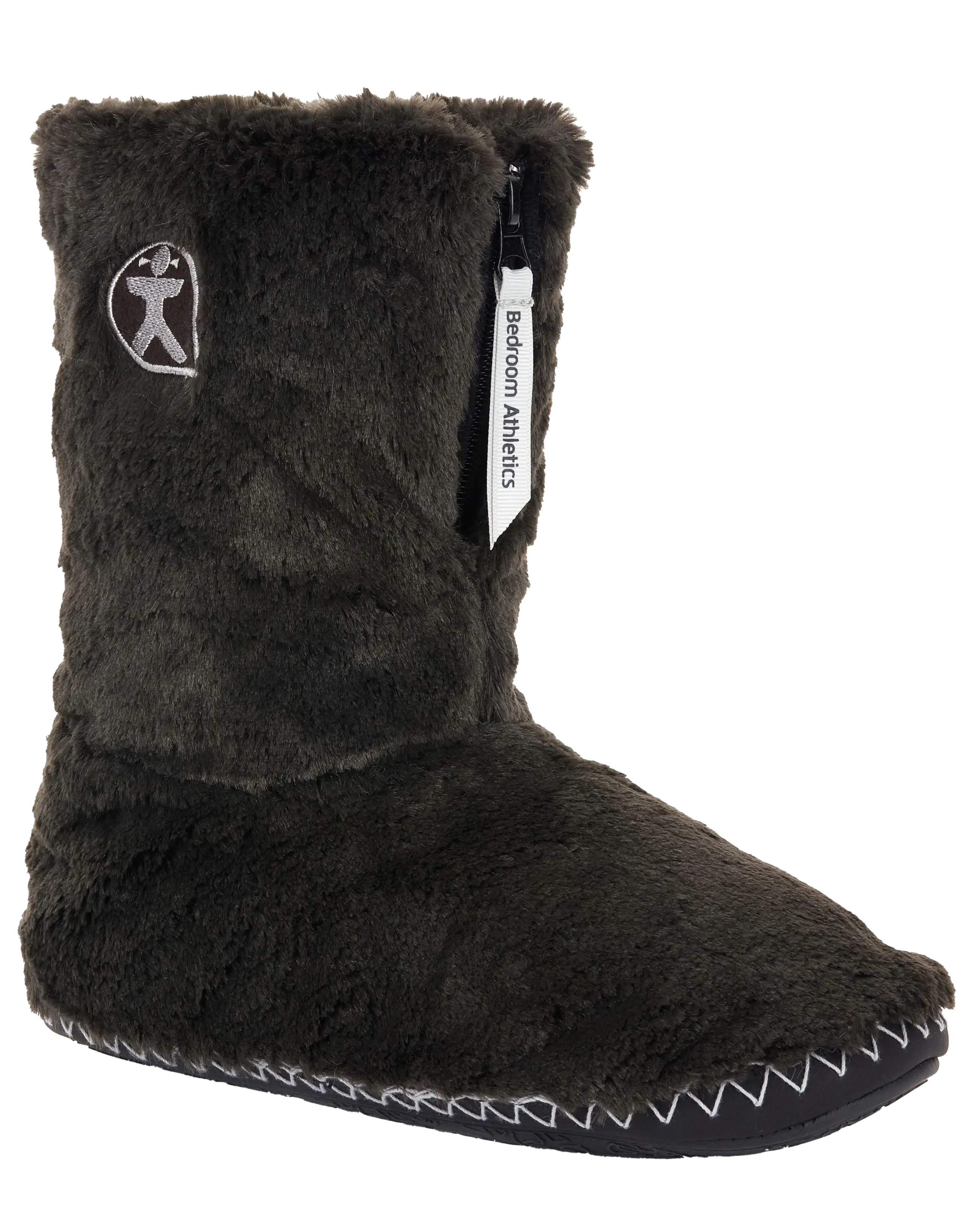 Marilyn Classic Faux-Fur Pantoffelstiefel in Anthrazit