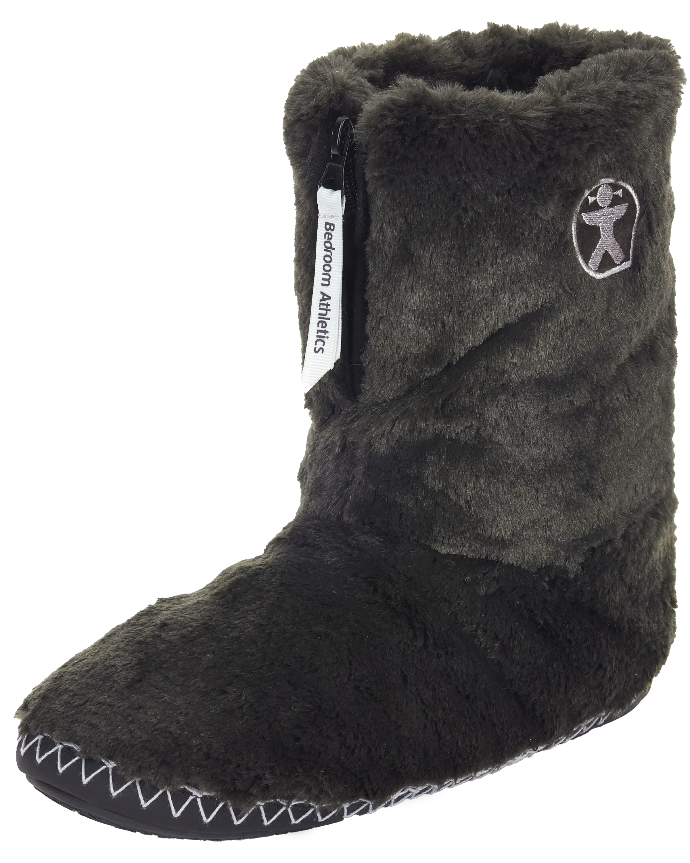 Marilyn Classic Faux-Fur Pantoffelstiefel in Anthrazit