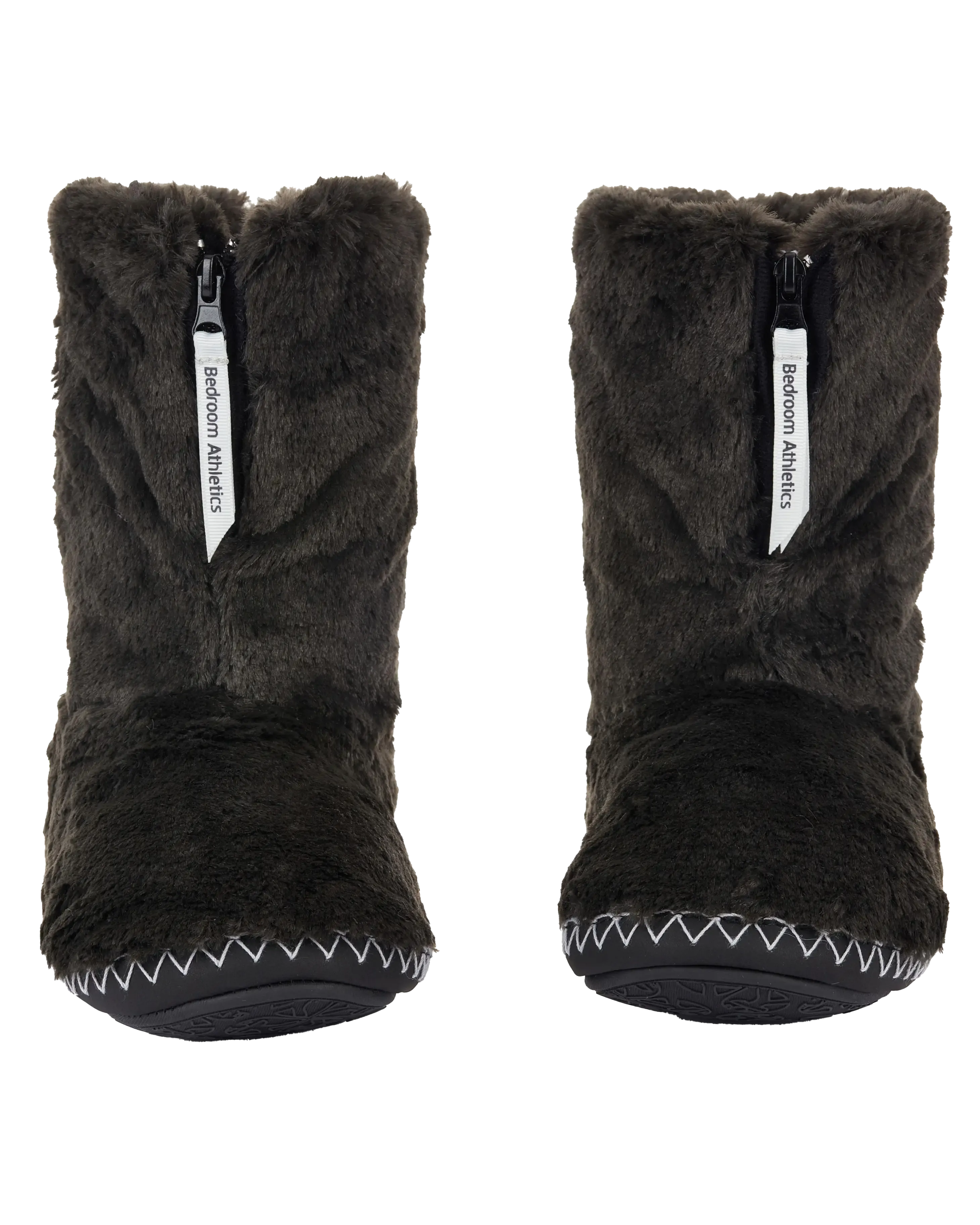 Marilyn Classic Faux-Fur Pantoffelstiefel in Anthrazit
