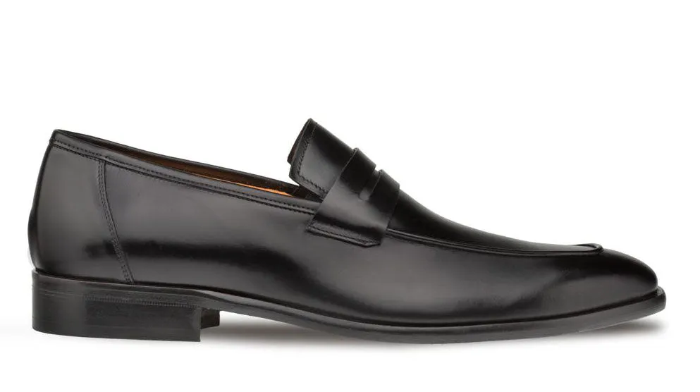 Mezlan Penny Loafer aus Kalbsleder in Schwarz