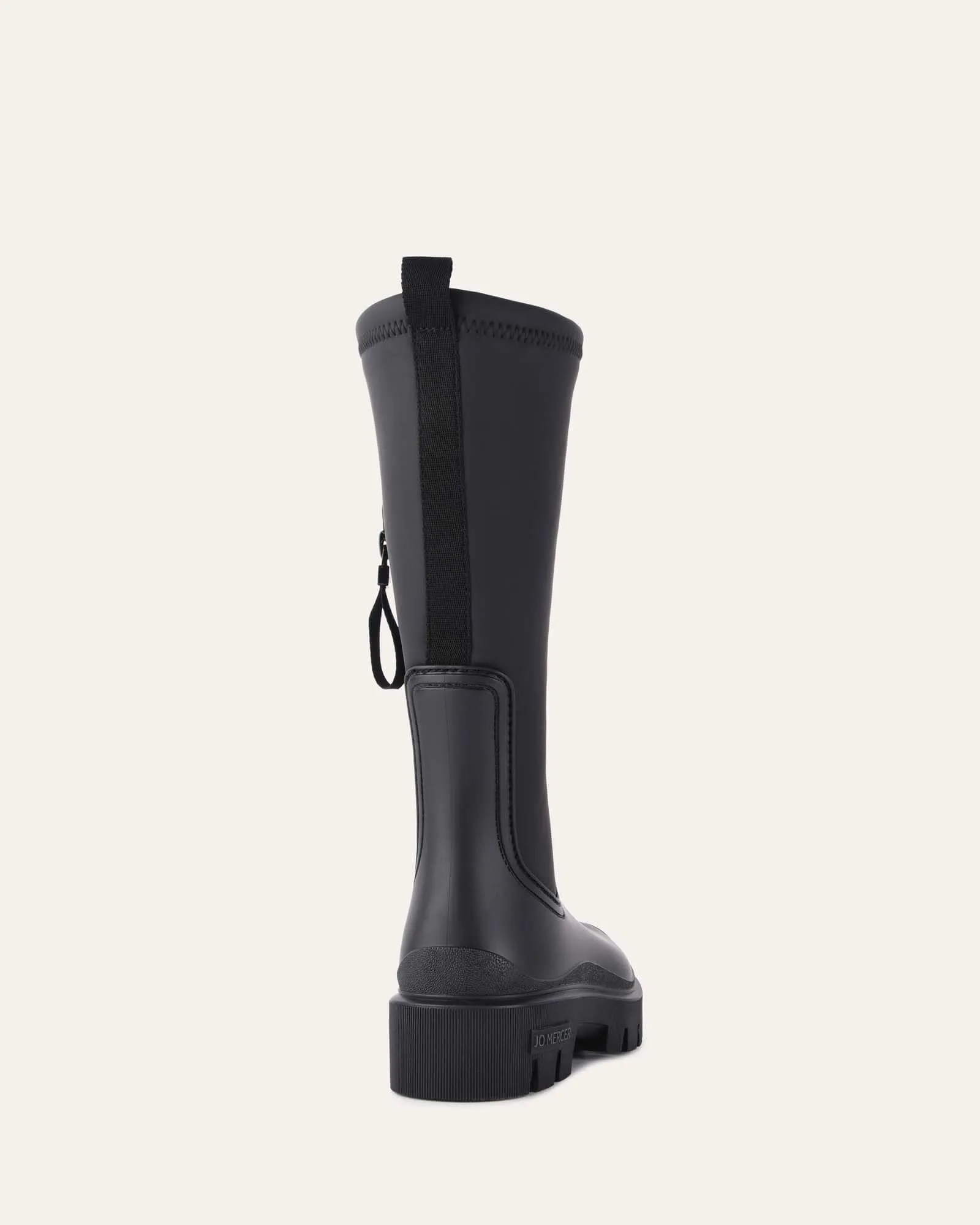 MINK KALB STIEFEL SCHWARZ GUMMI