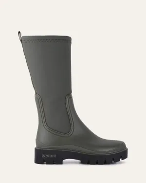 MINK KALB STIEFEL KHAKI GUMMI