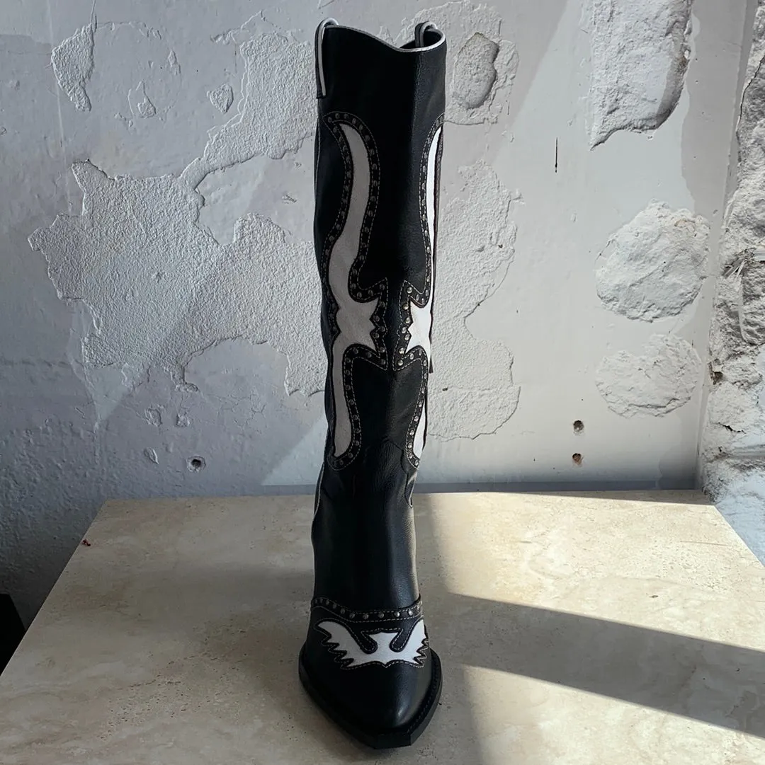 Mollini Lurva Schuhe in Schwarz/Weiß_Mollini