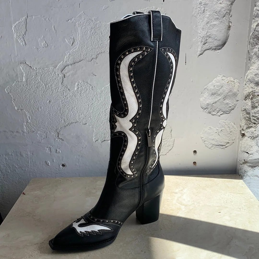 Mollini Lurva Schuhe in Schwarz/Weiß_Mollini