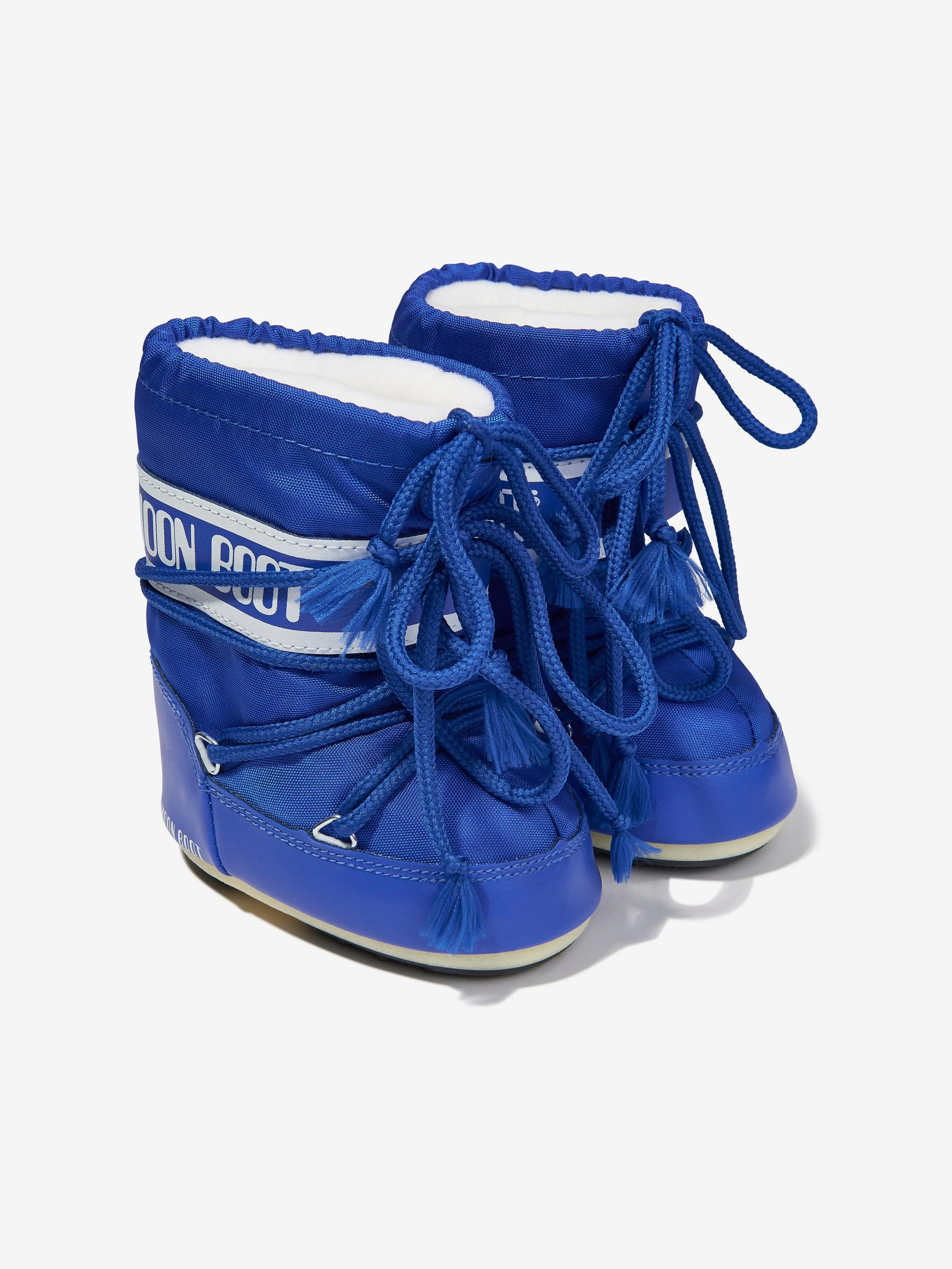Moon Boot Baby Icon Mini Nylon Schneestiefel in Blau