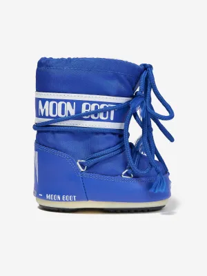 Moon Boot Baby Icon Mini Nylon Schneestiefel in Blau