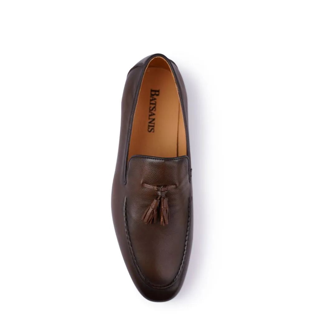 Nathan Brown Gemahlene Loafers