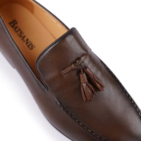Nathan Brown Gemahlene Loafers