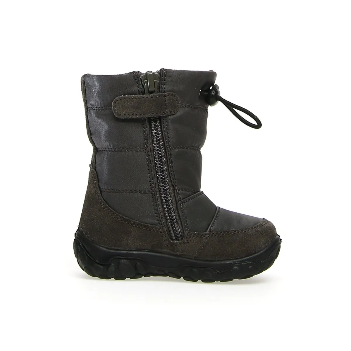 Naturino Kleinkindschuhe (Größen 21-26) Poznurr Grauer Stoff Wasserdichte Stiefel Naturino Kinderschuhe