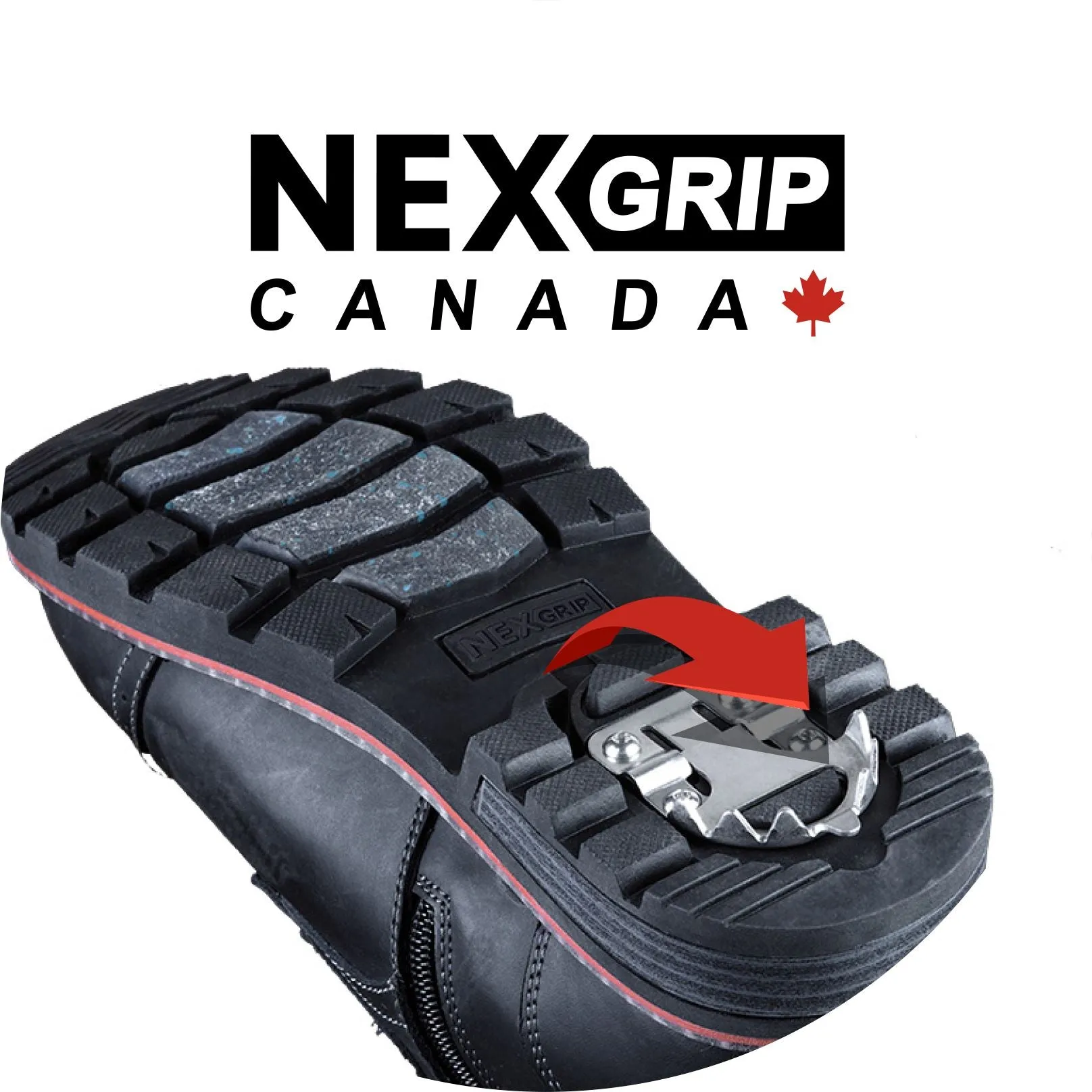 NEXGRIP ICE BADLAND MIT CLEAT FÜR HERREN IN MITTELER UND WEITER PASSFORM - ENDVERKAUF!