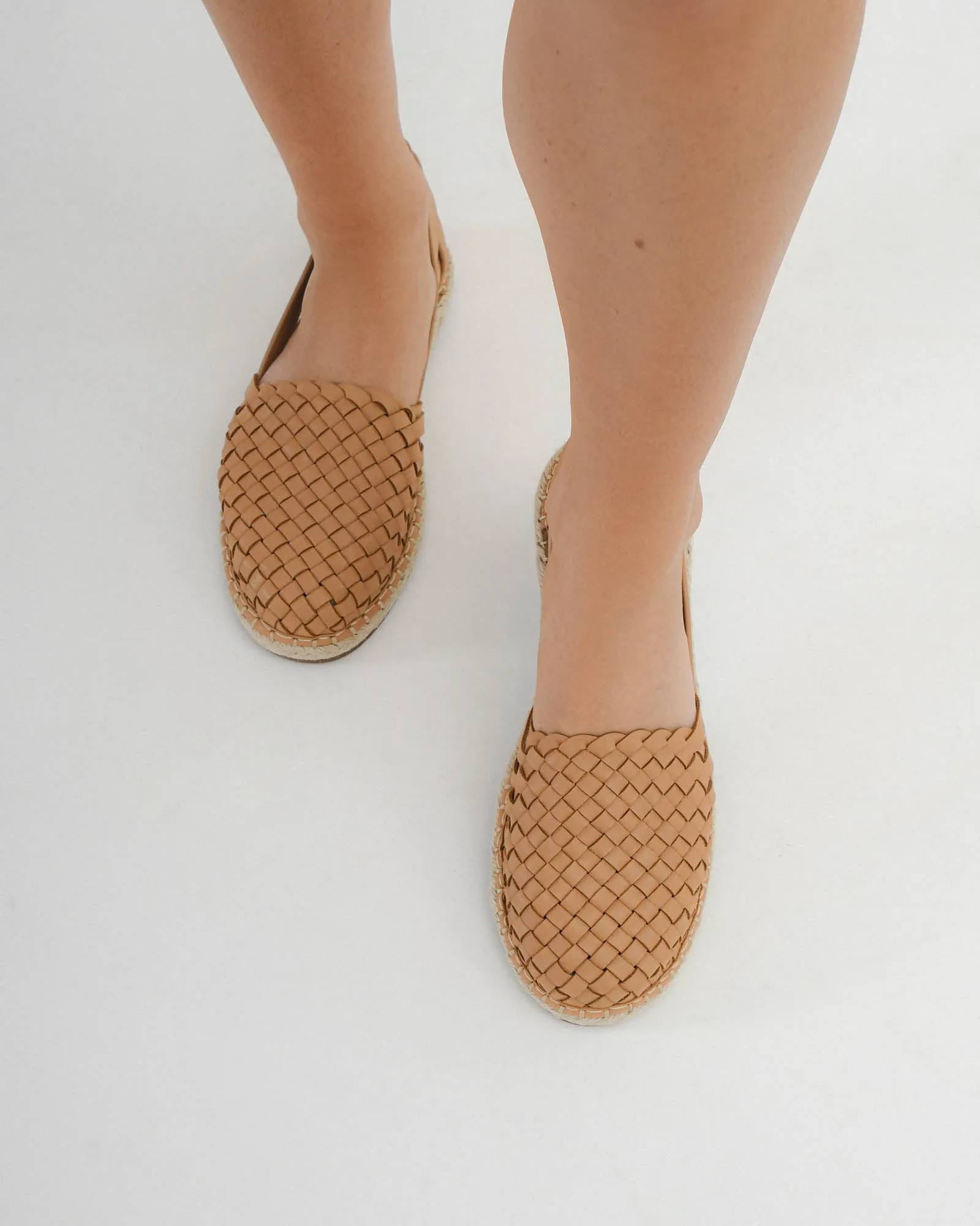 OAKLEY LOAFERS BRAUN RAFFIA