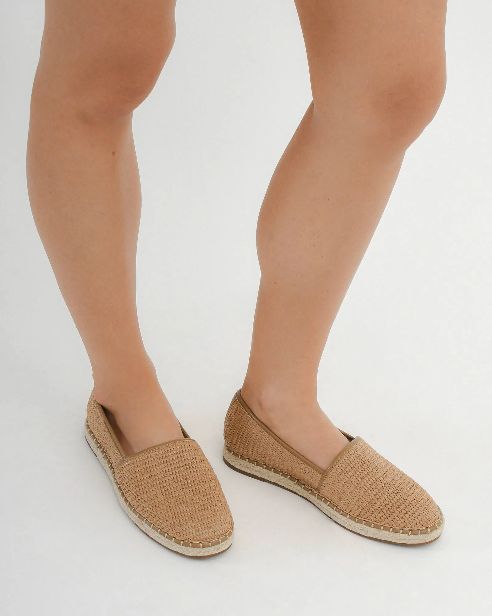 OAKLEY LOAFERS BRAUN RAFFIA