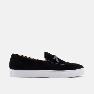 Odell Black Wildleder Belgische Loafers Sneaker